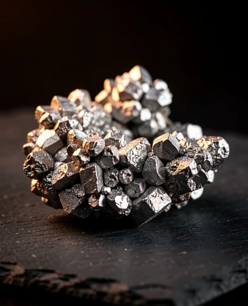 Zinc mineral crystals macro