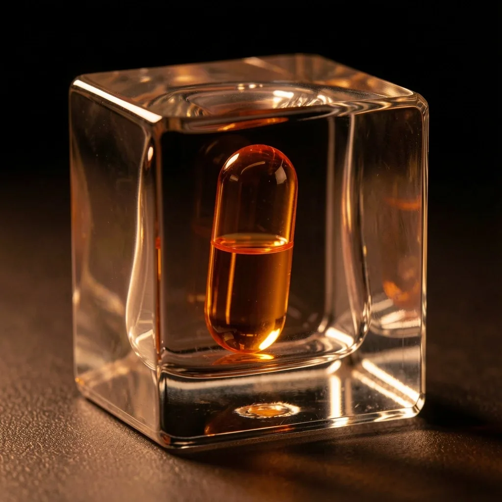 Abstract representation of data security with warm directional lighting